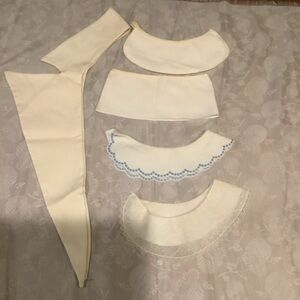 Five Vintage Fabric Collars